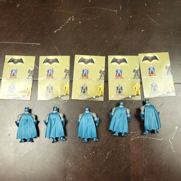 DC Justice League Mighty Minis Action Figure Lot Series 1 Set of 5 Batman w Cape - Picture 2 of 4